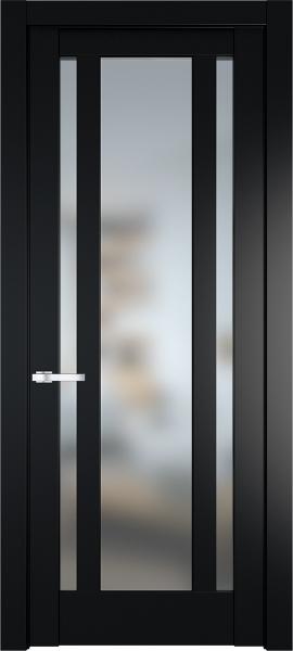 Остекленная дверь Профиль дорс 3.5.2PM Блэк в эмалевом покрытии