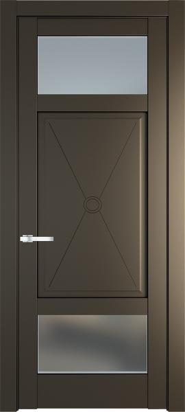 Дверь Профиль дорс 1.3.2PM Перламутр бронза - со стеклом