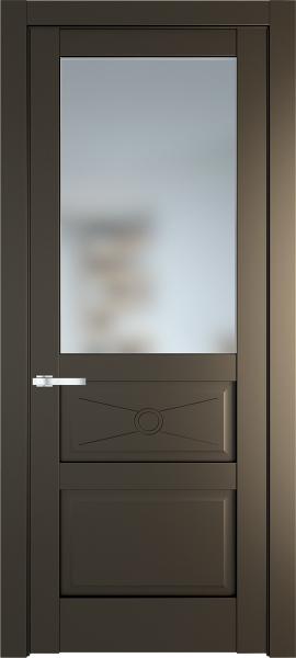 Дверь Профиль дорс 1.5.2PM Перламутр бронза - со стеклом