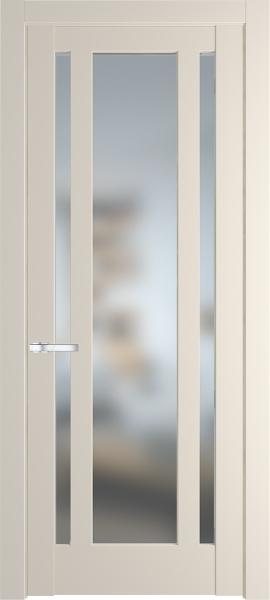 Дверь со стеклом 3.5.2PM Кремовая магнолия в эмалевом покрытии