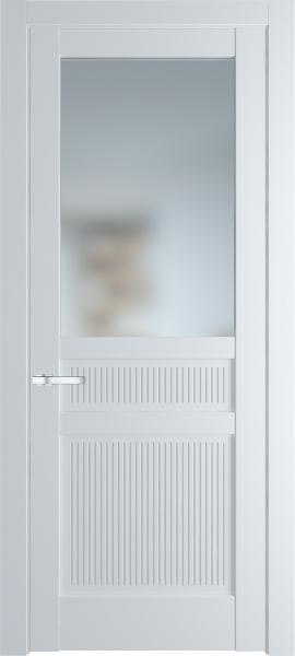 Остекленная дверь Профиль дорс 2.3.2PM Вайт в эмалевом покрытии