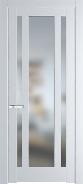 Остекленная дверь Профиль дорс 3.5.2PM Вайт в эмалевом покрытии