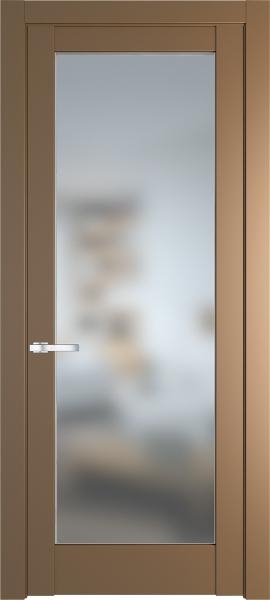 Дверь Профиль дорс 1.1.2PM Перламутр золото - со стеклом
