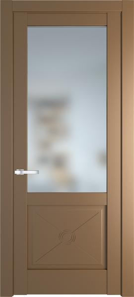 Дверь Профиль дорс 1.2.2PM Перламутр золото - со стеклом
