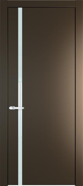 Остекленная дверь Профиль дорс 21PW Перламутр бронза в эмалевом покрытии
