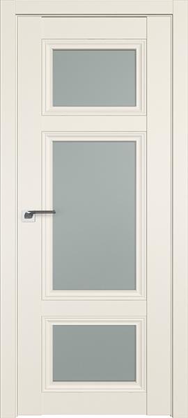 Дверь Профиль дорс 2.105U Магнолия сатинат - со стеклом