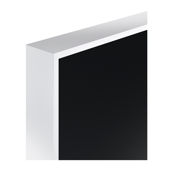 черная дверь с алюминиевой кромкой белой кромкой