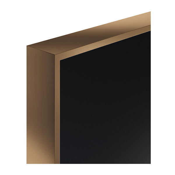 черная дверь с алюминиевой кромкой цвета деорэ