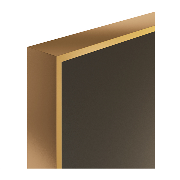 дверь цвета перламутр бронза с алюминиевой кромкой золото